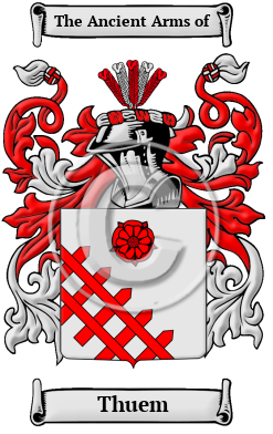 Thuem Family Crest/Coat of Arms