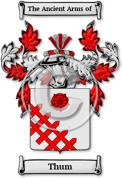 Thum Family Crest Download (JPG) Legacy Series - 600 DPI
