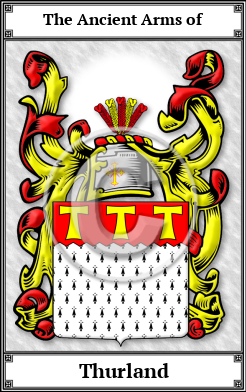Thurland Family Crest Download (JPG)  Book Plated - 150 DPI