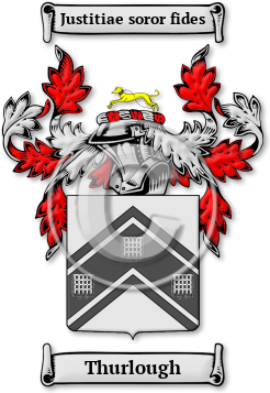 Thurlough Family Crest Download (JPG) Legacy Series - 600 DPI