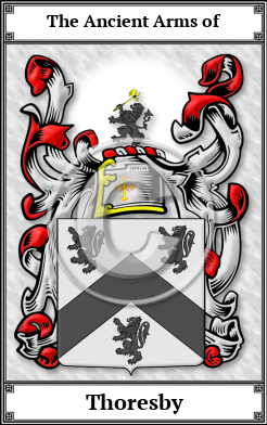 Thoresby Family Crest Download (JPG)  Book Plated - 150 DPI