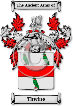 Thwine Family Crest Download (jpg) Legacy Series - 150 DPI