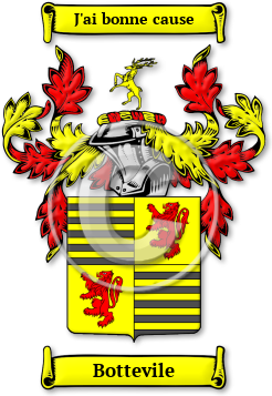 Bottevile Family Crest Download (jpg) Legacy Series - 150 DPI