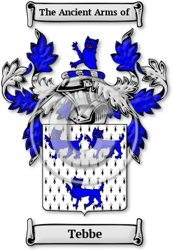 Tebbe Family Crest Download (jpg) Legacy Series - 150 DPI
