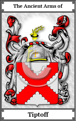 Tiptoff Family Crest Download (JPG) Book Plated - 600 DPI
