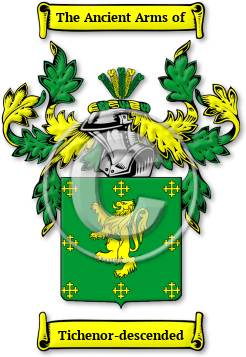Tichenor-descended Family Crest Download (jpg) Legacy Series - 150 DPI
