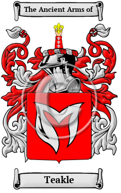 Teakle Family Crest Download (JPG) Heritage Series - 600 DPI