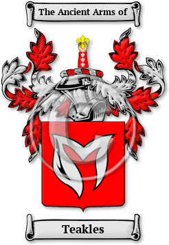Teakles Family Crest Download (jpg) Legacy Series - 150 DPI