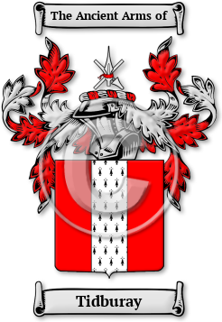 Tidburay Family Crest Download (jpg) Legacy Series - 150 DPI