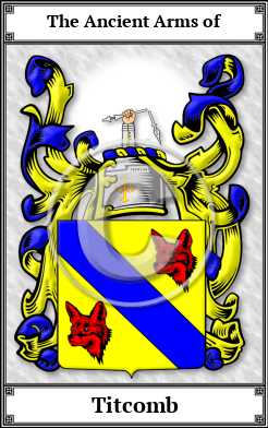 Titcomb Family Crest Download (JPG)  Book Plated - 150 DPI
