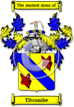 Titcombe Family Crest Download (jpg) Legacy Series - 150 DPI