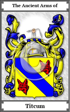 Titcum Family Crest Download (JPG)  Book Plated - 150 DPI