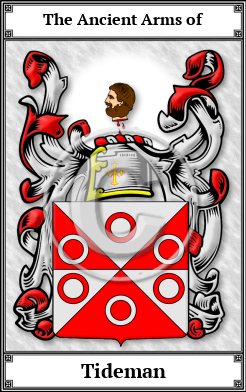 Tideman Family Crest Download (JPG)  Book Plated - 150 DPI