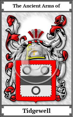 Tidgewell Family Crest Download (JPG) Book Plated - 600 DPI