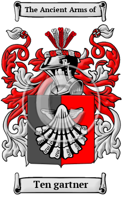 Ten gartner Family Crest/Coat of Arms