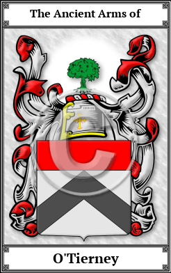 O'Tierney Family Crest Download (JPG)  Book Plated - 150 DPI