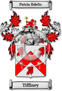 Tiffiney Family Crest Download (jpg) Legacy Series - 150 DPI