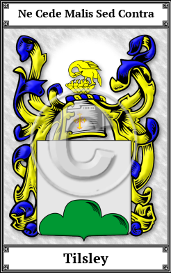 Tilsley Family Crest Download (JPG)  Book Plated - 150 DPI