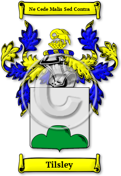 Tilsley Family Crest Download (jpg) Legacy Series - 150 DPI