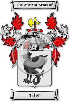 Tilet Family Crest Download (jpg) Legacy Series - 150 DPI