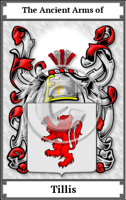 Tillis Family Crest Download (JPG)  Book Plated - 150 DPI