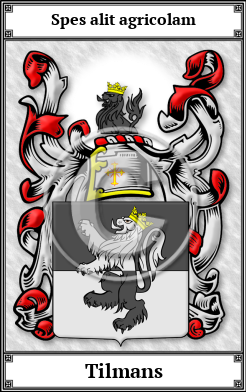 Tilmans Family Crest Download (JPG)  Book Plated - 150 DPI