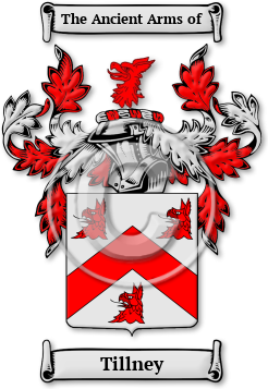 Tillney Family Crest Download (jpg) Legacy Series - 150 DPI