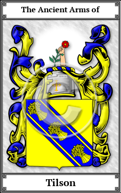Tilson Family Crest Download (JPG)  Book Plated - 150 DPI