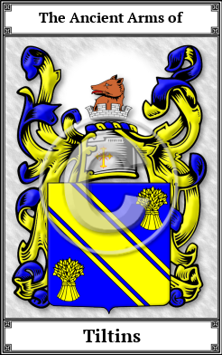 Tiltins Family Crest Download (JPG)  Book Plated - 150 DPI