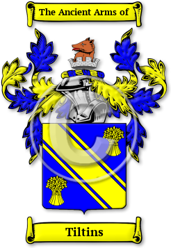 Tiltins Family Crest Download (jpg) Legacy Series - 150 DPI