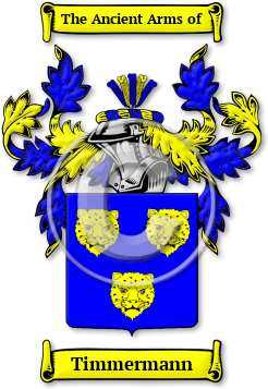 Timmermann Family Crest Download (jpg) Legacy Series - 150 DPI