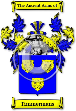 Timmermans Family Crest Download (JPG) Legacy Series - 600 DPI