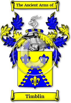 Timblin Family Crest Download (jpg) Legacy Series - 150 DPI