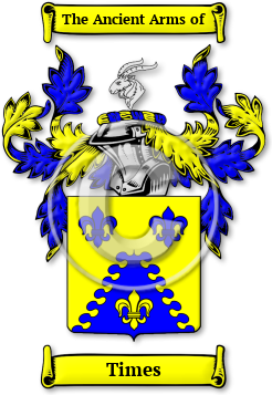 Times Family Crest Download (jpg) Legacy Series - 150 DPI