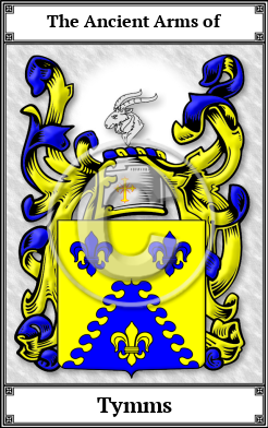 Tymms Family Crest Download (JPG)  Book Plated - 150 DPI