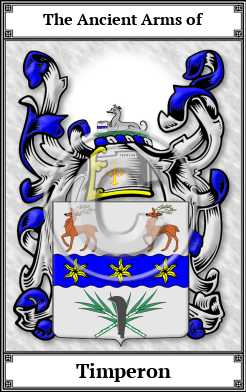 Timperon Family Crest Download (JPG)  Book Plated - 150 DPI