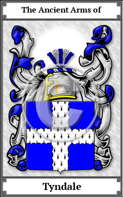 Tyndale Family Crest Download (JPG)  Book Plated - 150 DPI