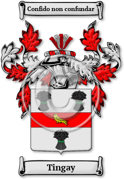 Tingay Family Crest Download (jpg) Legacy Series - 150 DPI