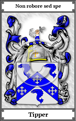 Tipper Family Crest Download (JPG)  Book Plated - 150 DPI