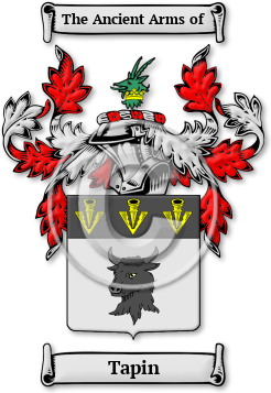 Tapin Family Crest Download (JPG) Legacy Series - 600 DPI