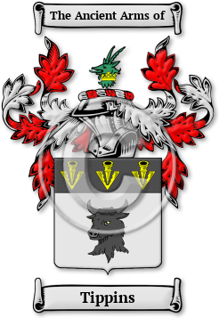 Tippins Family Crest Download (jpg) Legacy Series - 150 DPI