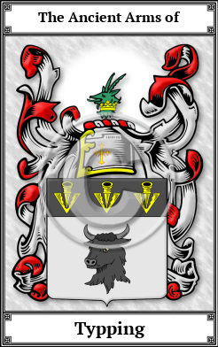 Typping Family Crest Download (JPG)  Book Plated - 150 DPI