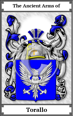 Torallo Family Crest Download (JPG)  Book Plated - 150 DPI