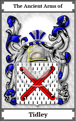 Tidley Family Crest Download (JPG)  Book Plated - 150 DPI