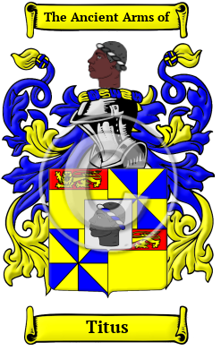 Titus Family Crest Download (JPG) Heritage Series - 600 DPI