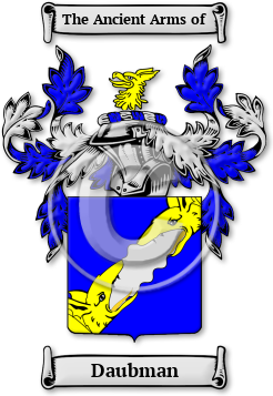 Daubman Family Crest Download (jpg) Legacy Series - 150 DPI