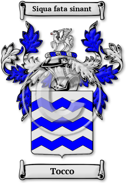 Tocco Family Crest Download (jpg) Legacy Series - 150 DPI