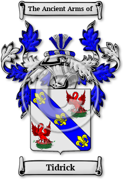 Tidrick Family Crest Download (jpg) Legacy Series - 150 DPI