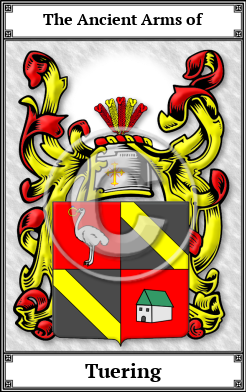 Tuering Family Crest Download (JPG)  Book Plated - 150 DPI