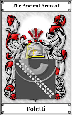 Foletti Family Crest Download (JPG)  Book Plated - 150 DPI